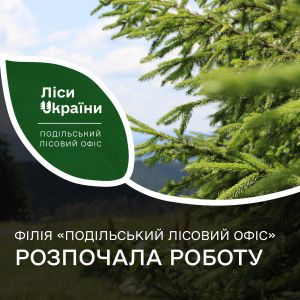 З 1 січня на території Чернівецької, Тернопільської та Хмельницької областей запрацювала філія «Подільський лісовий офіс»